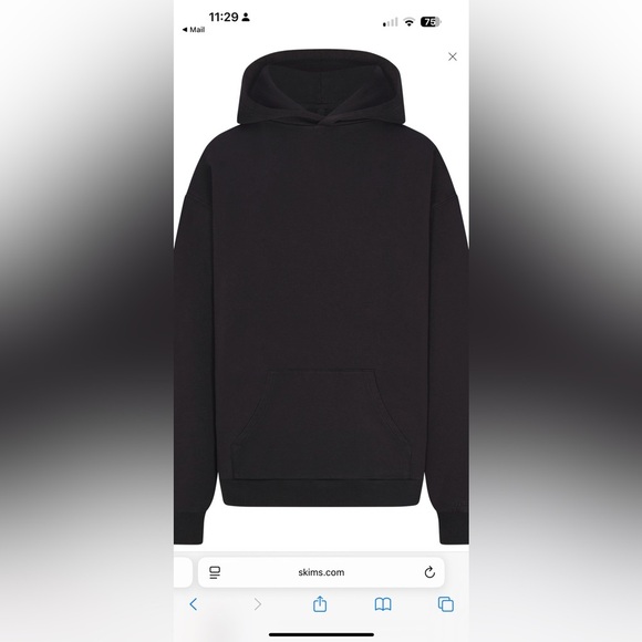 SKIMS Black Hoodie - Picture 6 of 8